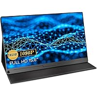EVICIV モバイルモニター 15.6インチ 1920*1080 ゲーミング用 ポータブルディスプレイ IPS液晶パネル 薄型 軽量 ペンホールスタンド VESA 保護カバー USB Type-C 標準HDMI PS4/XBOX/Switch/PC