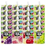 たらみ おいしい蒟蒻ゼリー 150g 4種 24個セット (ぶどう・ピーチ・りんご・マスカット 各6個ずつ) 低カロリー 食物繊維入り 飲むゼリー