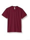 [グリマー] 半袖 メンズ 4.4オンス ドライ Vネック Tシャツ 00337-AVT バーガンディ 5L (日本サイズ5L相当)
