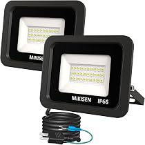 Amazon.co.jp: MIKISEN led 投光器 作業灯 看板灯 20w 昼光色 2300LM
