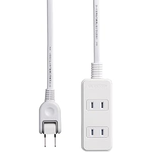 エレコム 電源タップ ほこり防止シャッター付き 配線しやすい180°スイングプラグ 3個口 3m ホワイト T-ST02…