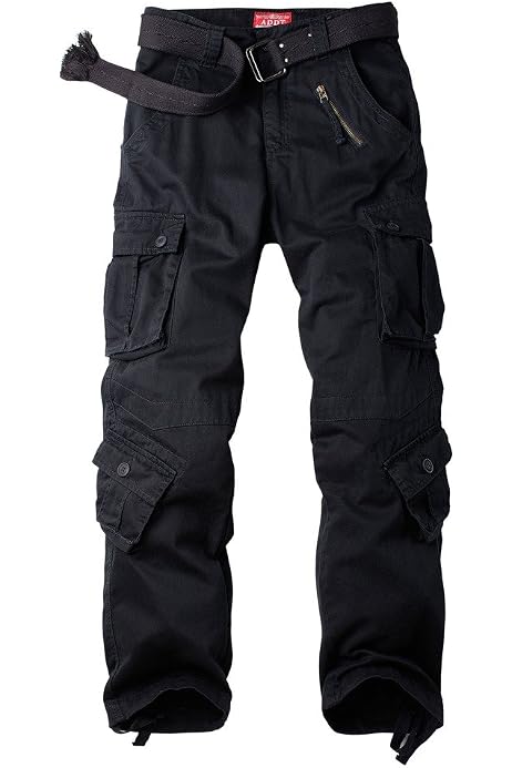 AKARMY Men's Relaxed Fit Cotton Twill 