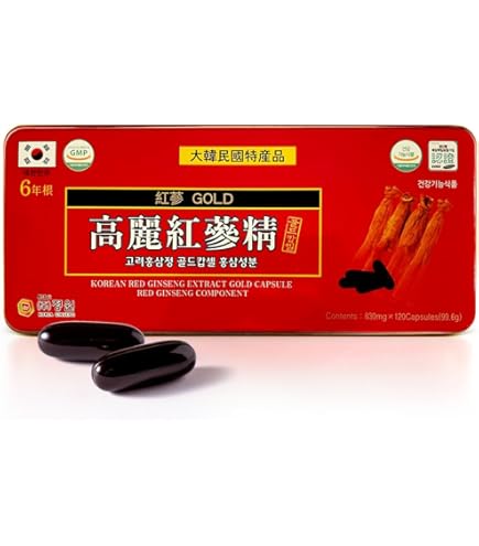 Amazon | 高麗人参 6年根 GOLD KOREA GINSENG 120粒 1ヶ月分 高濃縮