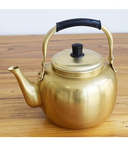 Amazon｜前川金属工業所(Maekawa Metal) 蓚酸湯沸し福徳瓶 ゴールド 3L