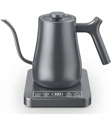 Amazon | 【Modéré】温度調節機能付きグースネックケトル KTK-378BK