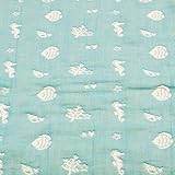 Cream gauze(クリームガーゼ) ６重ガーゼ生地 マルチブランケット 日本製 (うみ)