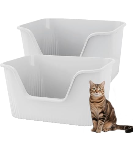 Vealind XXL Cat Litter Box 31''×21''×16'', Extra Large Litter Box for Big Cats or Multiple Cats, Jumbo High Sided Litter Pan, Leak-Proof Vealind XXL Cat Litter Box 31''×21''×16'', Extra Large Litter Box for Big Cats or Multiple Cats, Jumbo High Sided Litter Pan, Leak-Proof