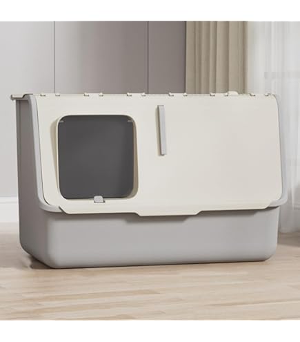 Amazon | 廊下型猫用トイレ Demanca 全密閉式 フリップトップ式の蓋が