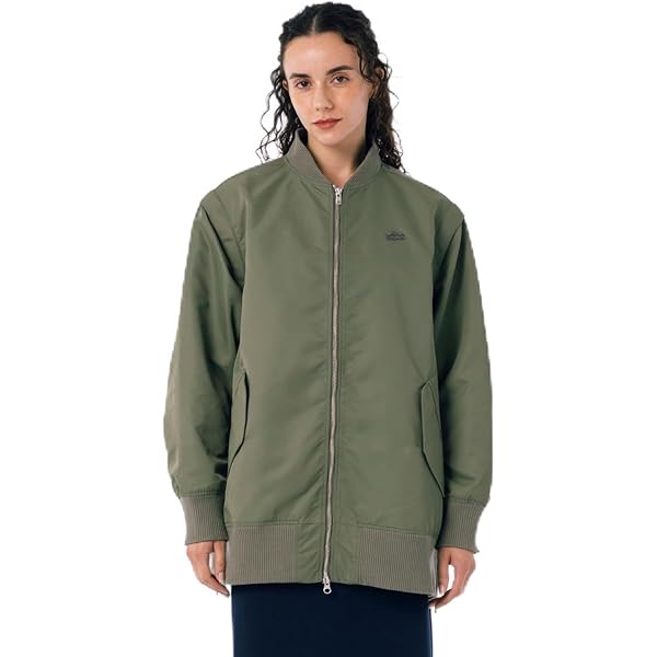 ⭐︎専用⭐︎Lacoste ノーカラー ブラウンジャケット ゴーシュ ストレッチブラック ノーカラージャケット | Less