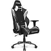 AKRACING Overture Gaming Chair, Desk Chair, White, High-Durability PU Leather, 180° Reclining, For Home, Remote Work