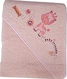 Blueberry Shop Serviette de bain à capuche pour bébé et enfant