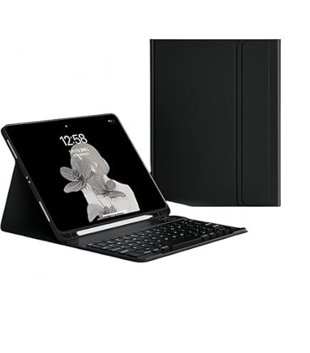 Amazon.co.jp: Galaxy Tab S6 Lite ワイヤレスキーボード ペン収納付き