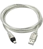 【中古】「非常に良い」エレコム USBケーブル （FireWire） IEEE1394 400(i.LINK・DV) 4pin-4pin 1m ブラック IE-441BK Amazon.co.jp: エレコム USBケーブル 【FireWire】 IEEE1394 400(i