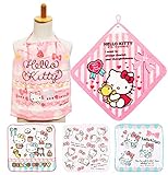 タオルセット キティ サンリオ 入園準備 ループタオル/ガーゼプチタオル3枚/おりこうタオル WG445700/PG448300/WG447000