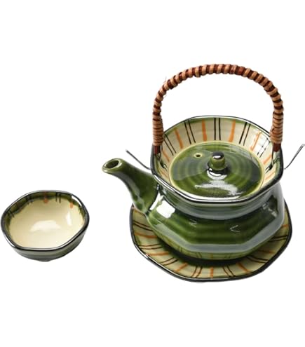 Amazon.co.jp: 松葉平形土瓶むし | 土瓶むし [ 11.6×5㎝(240㏄) ] 中国