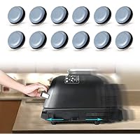 LANMU 粘着テープ式 キャスター スライダー コーヒーメーカー スライダー粘着家具スライダー 12枚入り 大型家電…