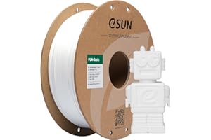 eSUN Basic PLA Filament 1.75mm, ePLA 3D Printing Filament Dimensional Accuracy +/- 0.03mm, 1KG Spool (2.2 LBS) Compatible with Most 3D Printer,White