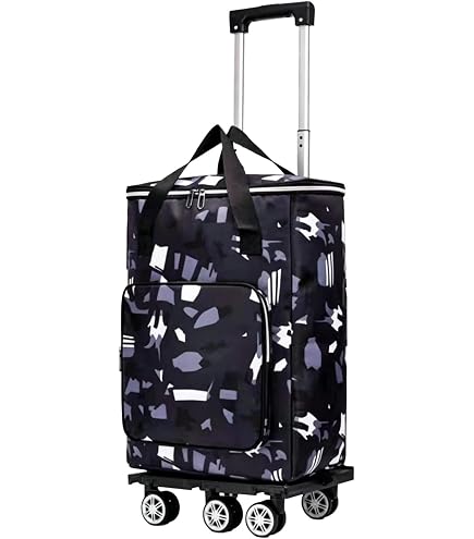 Amazon｜ショッピングカート 4輪 保冷 大容量 25L 横押し 折りたたみ