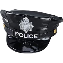 BinaryABC Police Hat Badge,Cop Hat 