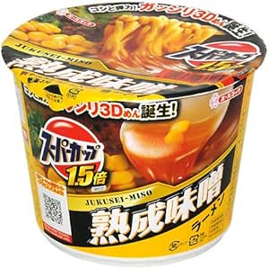 エースコック スーパーカップ1.5倍 みそラーメン 137g&times;12個