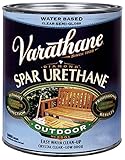 Rust-Oleum Varathane 250251 1-Pint Classic Clear Water Based Outdoor Spar Urethane, Satin Finish [並行