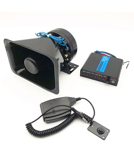 UNI-PEX 20WアンプSD付車載拡声器 純正マイク スピーカー25W