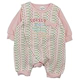 LoveLoveKids(ラブラブキッズ) ガーゼ裏毛水玉ハートPtモンキーオール 70cm /ピンク NO.KK-31-1102