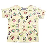 マックザヤック(Mak the yak) 半袖 Tシャツ 出産祝い ベビー 新生児 ギフト プレゼント NY発 (バタフライ ちょうちょ プリント) 12-18M (90cm) 【ラッピング無料】 正
