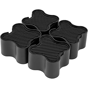 Uping 洗濯機用防振かさ上げ台 高さ調整・防音・防振ゴムマット 洗濯機用置き台 かさ上げ用 かさあげ君 イージースタ…