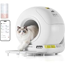 Amazon | 自動猫トイレ 大型 多頭飼い 自動清掃 臭い漏れ防止 スマホ
