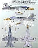 プラッツ 1/72 アメリカ海軍 F/A-18Cホーネット VFA-195 "チッピー ホー! II" 1996 デカール プラモデル用パーツ USD-5
