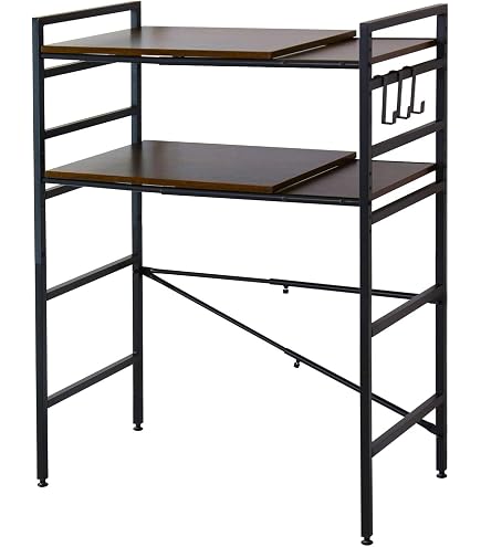 Amazon.co.jp: ゴミ箱上ラック 幅80×奥行40×高さ100cm キッチンラック