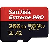 microSDXC 256GB SanDisk サンディスク Extreme PRO SDSQXCD-256G-GN6MA R:200MB/s W:140MB/s UHS-I U3 V30 4K Ultra HD A2対応 SDアダプター付 [並行輸