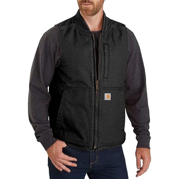 Amazon | Carhartt Men's 104394 Washed Duck Vest - Sherpa Lined