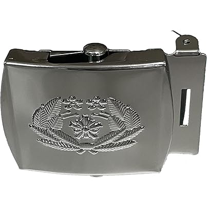 Amazon | 警察グッズ 旭日桜花桜葉エンブレム帯革ベルトセット ローラ