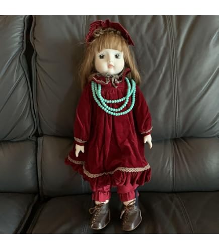 Amazon | 人形 ドール ヴィンテージ 西洋人形 ビスクドール 約40〜41cm