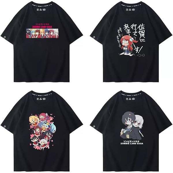 Pゾンビランドサガ フルグラフィックTシャツ（源さくら） XL Pゾンビ