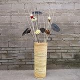 BAGEHUA 工芸品壺自然インドネシア籐の花瓶花不織布床の花部屋の装飾装飾花瓶花瓶色座って