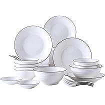 Amazon.co.jp: 食器セット、20ピースセラミック食器セット、6人