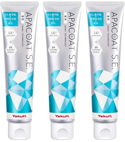 ヤクルト　アパコートSE12本セット Amazon | ヤクルト化粧品 薬用アパコートS.E. ナノテクノロジー 120g 3