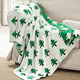 Hacookies,Green Merry Christmas Tree Baby Crocheted Knitted Cashmere Fleece Toddlers Swaddling Recei