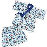 【本体綿100％】2016年 夏物 ドラえもん 甚平スーツ doraemon ブルー◇80cm
