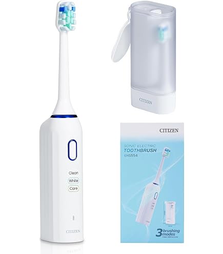 Amazon.co.jp: シチズン 音波式 電動歯ブラシ EHS552 6モード 搭載 舌