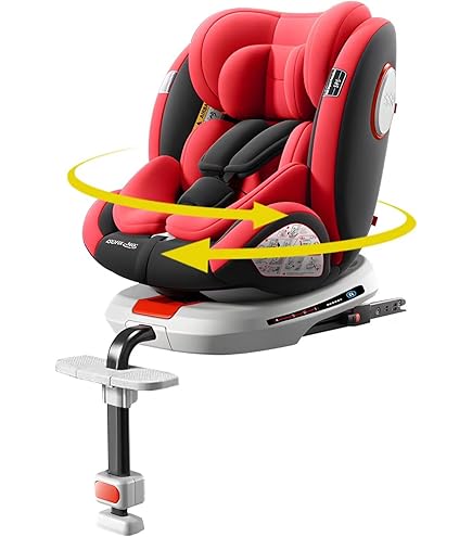 Amazon | チャイルドシート 360度 回転式 ISOFIX対応 成長に合わせて