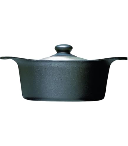 Amazon｜岩鋳 Iwachu 両手万能鍋 黒焼付 内寸22×22cm IH対応 南部鉄器