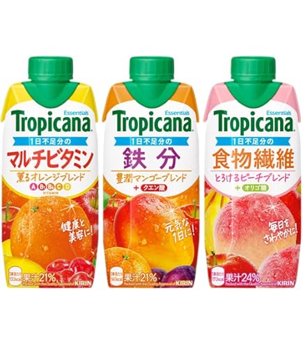 Amazon.co.jp: キリン トロピカーナ エッセンシャルズ 鉄分 330ml紙×12
