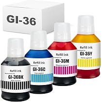 Amazon.co.jp: GI-36BK 互換インクボトル | ブラック 顔料 170ml 大