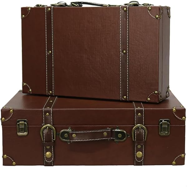 ビンテージ トランクケース 革 鞄 蚤の市 スーツケース カバン 古物 レトロ Amazon.co.jp: 骨董品本革トランク アンティーク ビンテージ