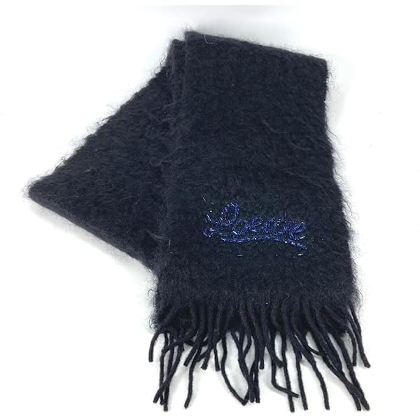 Amazon | [ロエベ] ストール メンズ BRANDED マフラー ネイビー×グレー