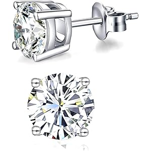 ピアス レディース 人気 正規スワロフスキー ジルコニア採用 シルバー925 メンズ ピアス 4mm 金属アレルギー対応…